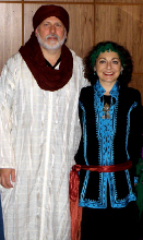 Nathan and Yosifah performing as Al 'Azifoon with Helm for Moroccan-themed corporate holiday event at Chambers, SF, CA December 2012